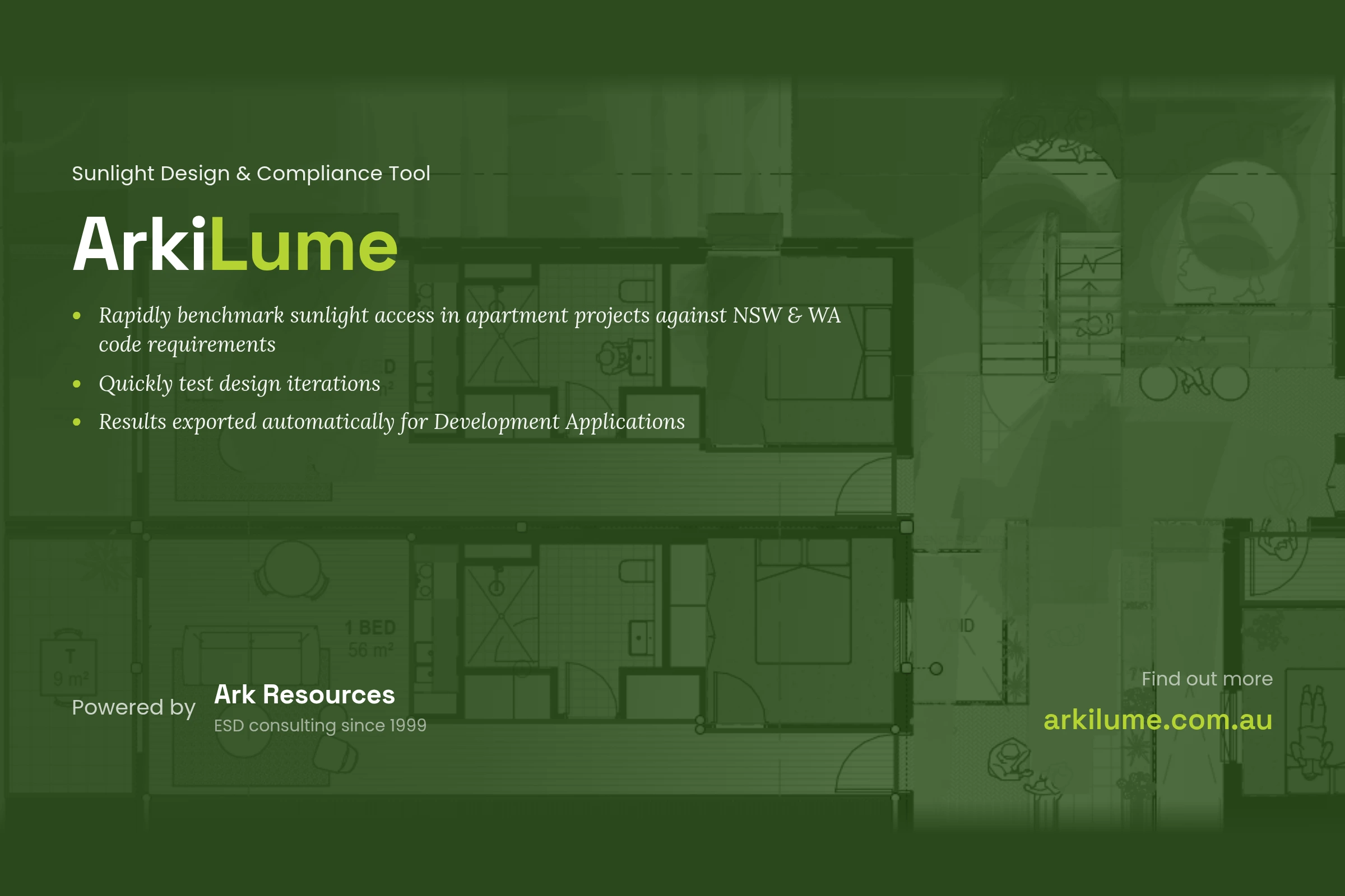 ArkiLume, sunlight design and compliance tool, powered by Ark Resources
