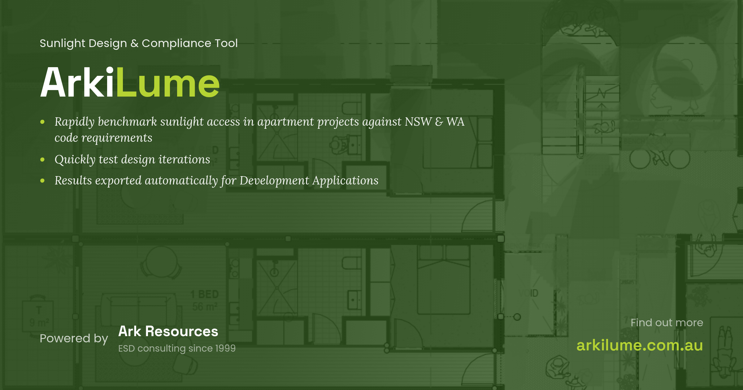 ArkiLume, sunlight design and compliance tool, powered by Ark Resources