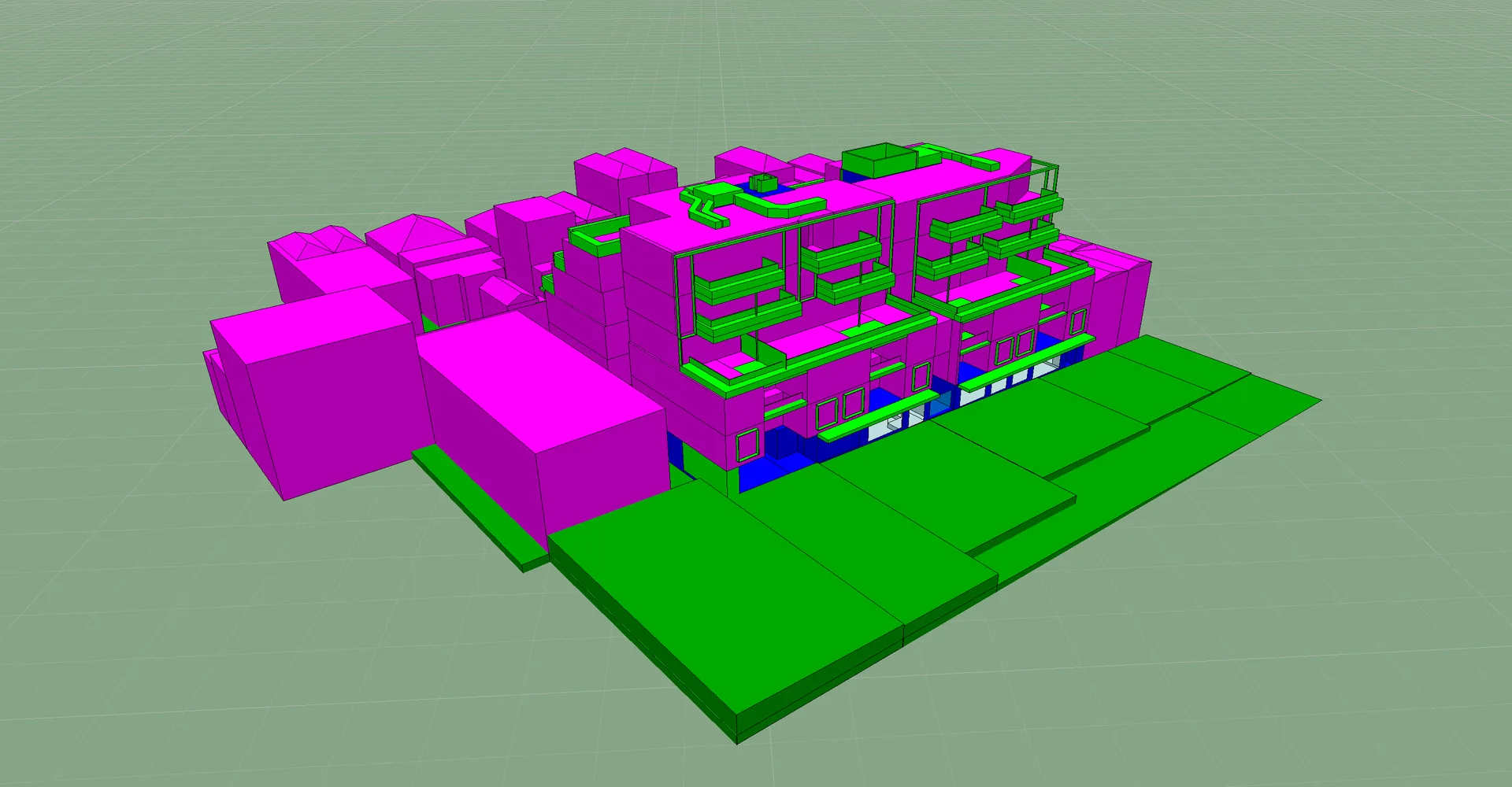 Section J energy model using IES VE thermal simulation of a mixed-use commercial building